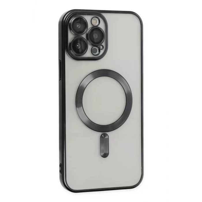 Newface Apple iPhone 13 Pro Max Kılıf Kross Magneticsafe Kapak - Siyah
