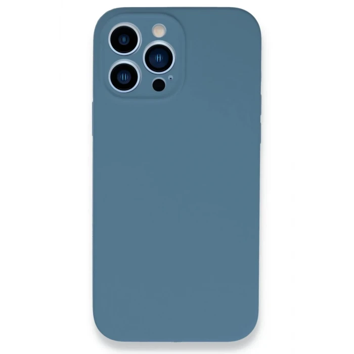 Newface Apple iPhone 13 Pro Max Kılıf Lansman Legant Silikon - Açık Mavi