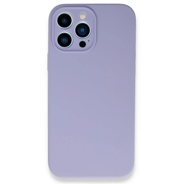 Newface Apple iPhone 13 Pro Max Kılıf Lansman Legant Silikon - Lila
