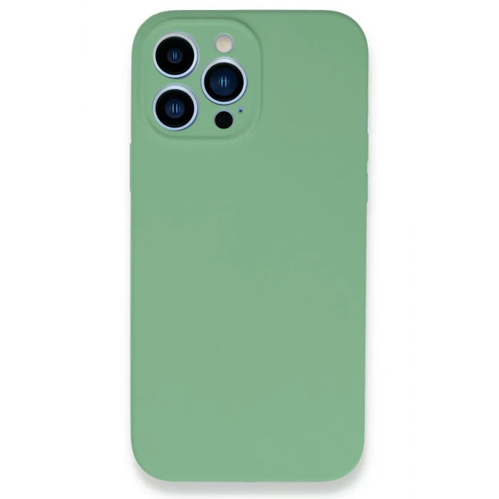 Newface Apple iPhone 13 Pro Max Kılıf Lansman Legant Silikon - Yeşil