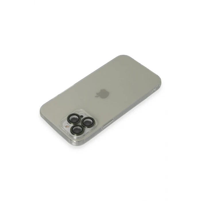 Newface Apple iPhone 13 Pro Max Kılıf Luko Lens Silikon - Yeşil