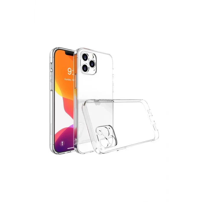 Newface Apple iPhone 13 Pro Max Kılıf Lüx Şeffaf Silikon