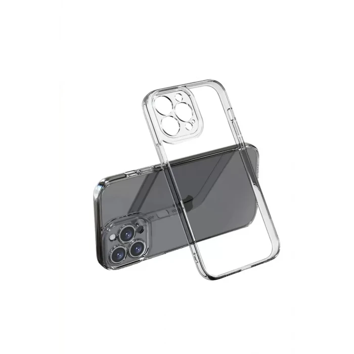Newface Apple iPhone 13 Pro Max Kılıf Lüx Şeffaf Silikon