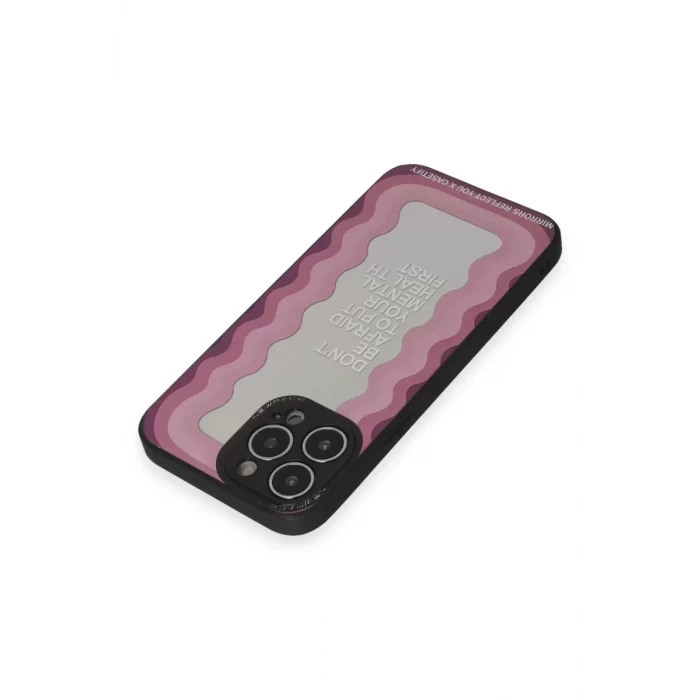 Newface Apple iPhone 13 Pro Max Kılıf Mirror Desenli Kapak - Mirror - 11