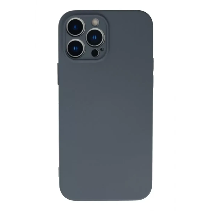 Newface Apple iPhone 13 Pro Max Kılıf Nano içi Kadife Silikon - Gri