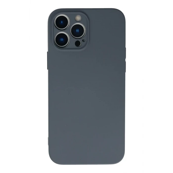 Newface Apple iPhone 13 Pro Max Kılıf Nano içi Kadife Silikon - Gri