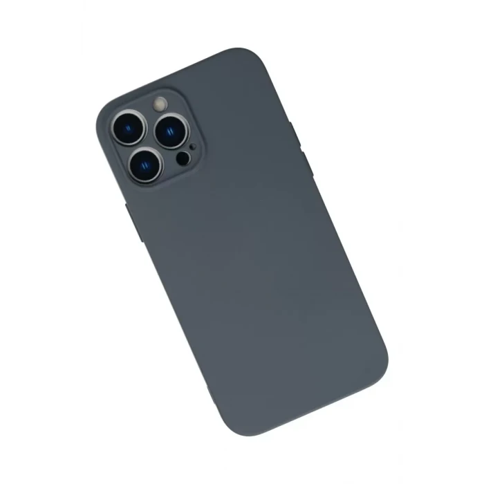 Newface Apple iPhone 13 Pro Max Kılıf Nano içi Kadife Silikon - Gri