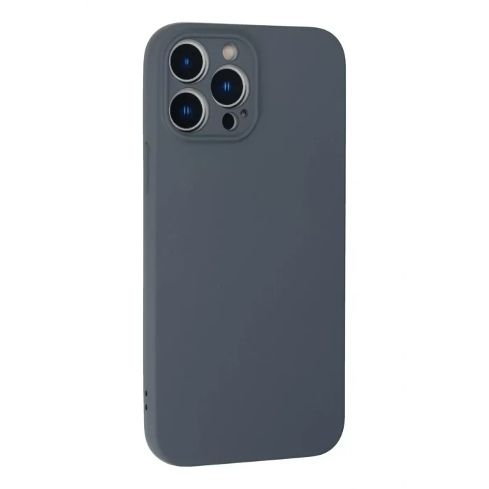 Newface Apple iPhone 13 Pro Max Kılıf Nano içi Kadife Silikon - Gri