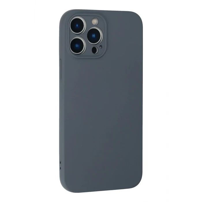 Newface Apple iPhone 13 Pro Max Kılıf Nano içi Kadife Silikon - Gri