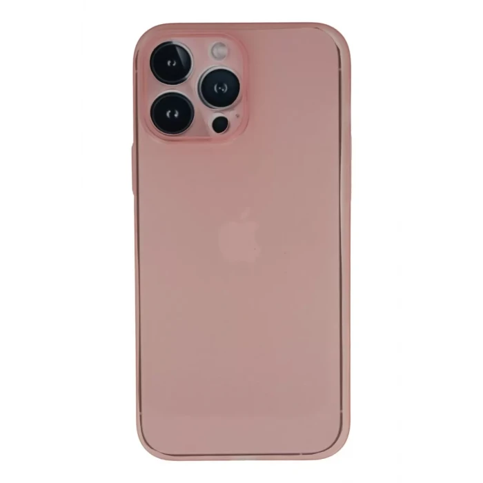 Newface Apple iPhone 13 Pro Max Kılıf PP Ultra İnce Kapak - Pembe