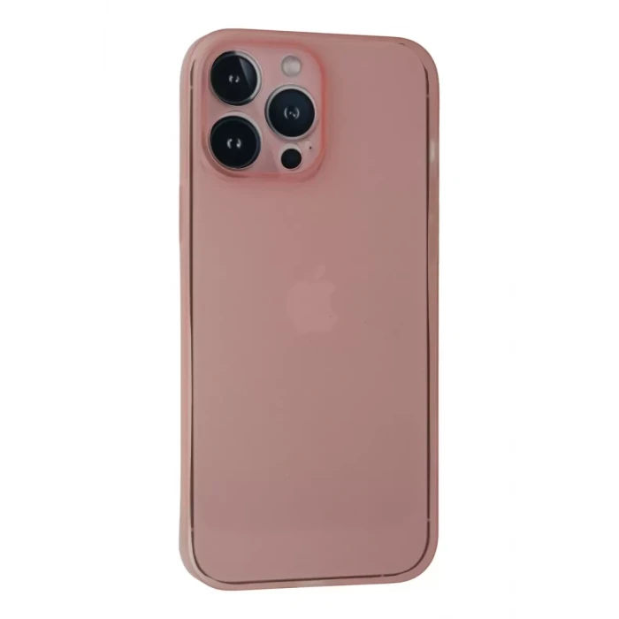 Newface Apple iPhone 13 Pro Max Kılıf PP Ultra İnce Kapak - Pembe