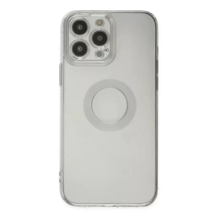 Newface Apple iPhone 13 Pro Max Kılıf Santa Lens Silikon - Şeffaf