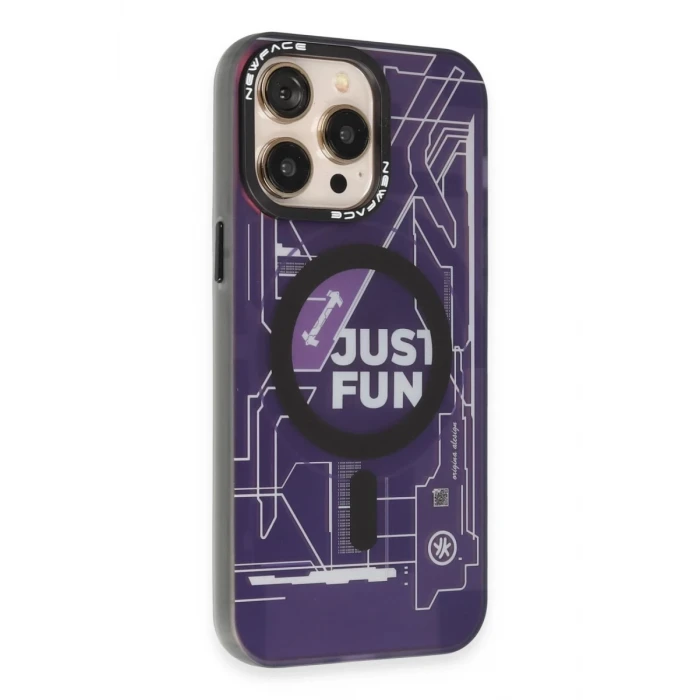 Newface Apple iPhone 13 Pro Max Kılıf Venüs Magneticsafe Desenli Kapak - Venüs - 1