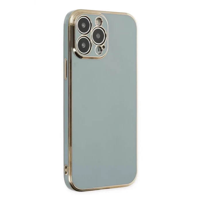 Newface Apple iPhone 13 Pro Max Kılıf Volet Silikon - Açık Yeşil