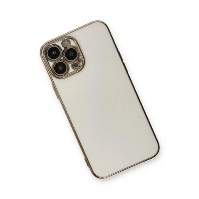 Newface Apple iPhone 13 Pro Max Kılıf Volet Silikon - Beyaz