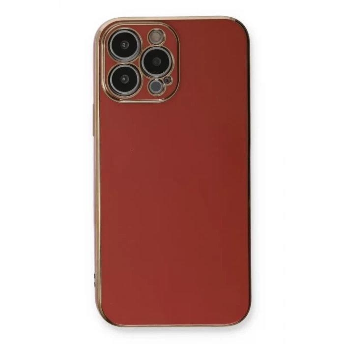 Newface Apple iPhone 13 Pro Max Kılıf Volet Silikon - Kırmızı