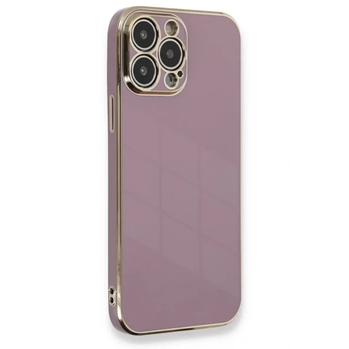Newface Apple iPhone 13 Pro Max Kılıf Volet Silikon - Mor