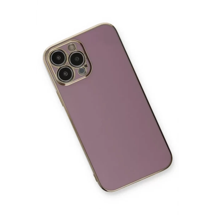 Newface Apple iPhone 13 Pro Max Kılıf Volet Silikon - Mor