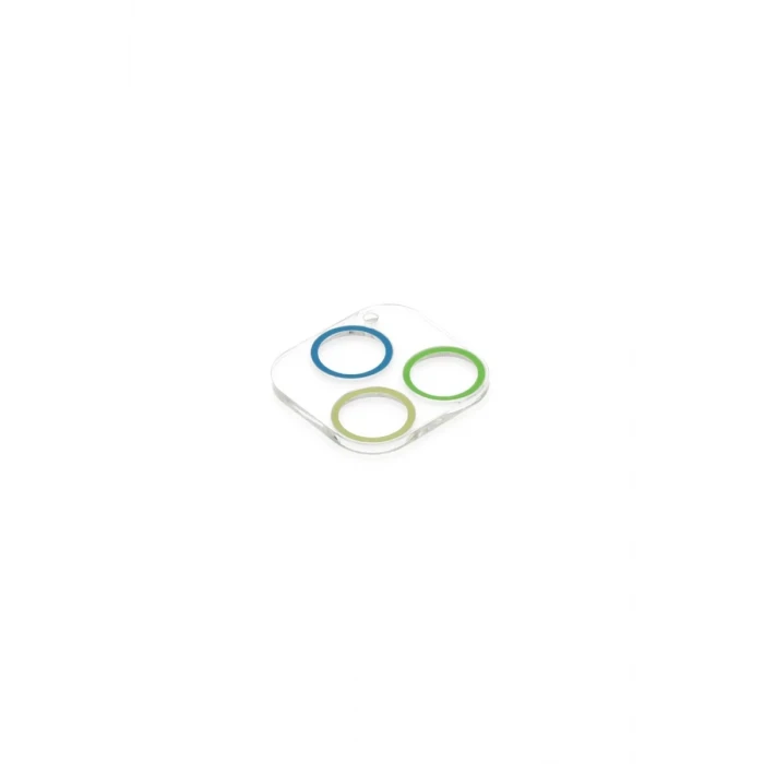 Newface Apple iPhone 13 Pro Max Renkli Kamera Lens Koruma Cam - Yeşil-Sarı