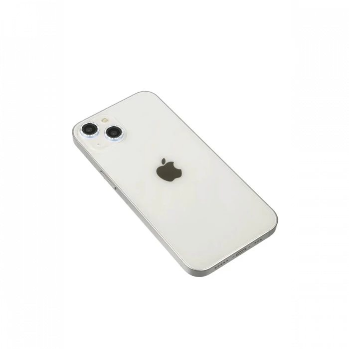 Newface Apple iPhone 14 Diamond Kamera Lens - Sierra Blue