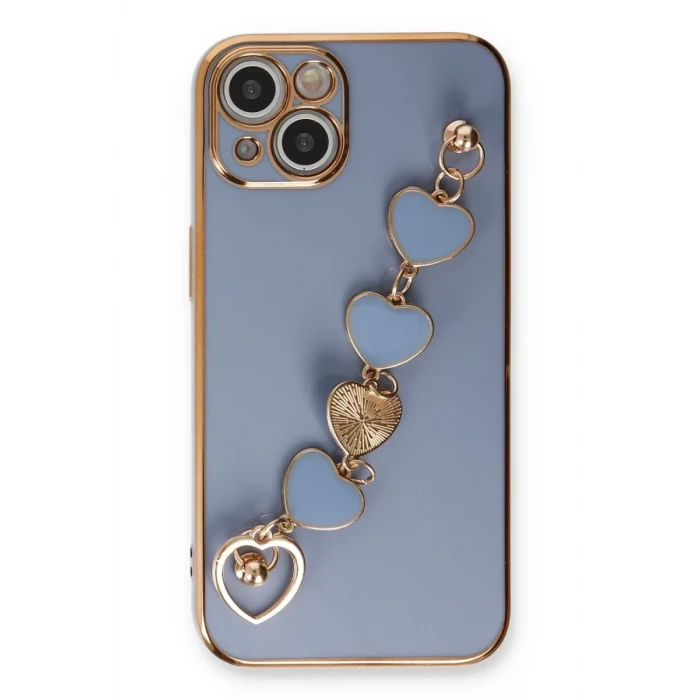 Newface Apple iPhone 14 Kılıf Esila Silikon - Gri