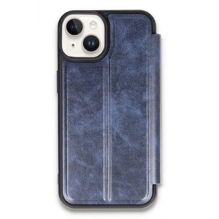 Newface Apple iPhone 14 Kılıf Flip Cover - Lacivert