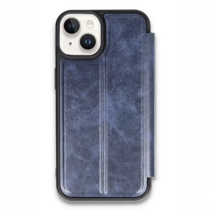 Newface Apple iPhone 14 Kılıf Flip Cover - Lacivert