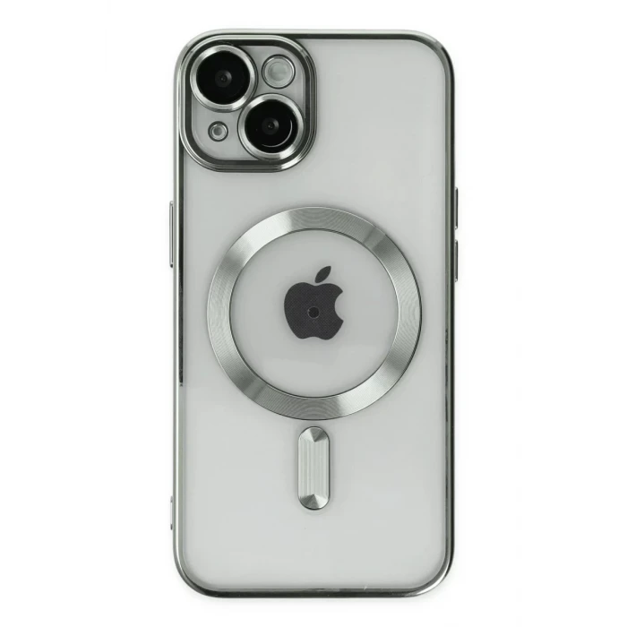 Newface Apple iPhone 14 Kılıf Kross Magneticsafe Kapak - Gümüş