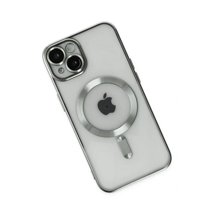 Newface Apple iPhone 14 Kılıf Kross Magneticsafe Kapak - Gümüş