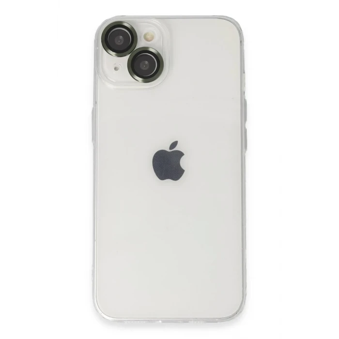 Newface Apple iPhone 14 Kılıf Luko Lens Silikon - Yeşil