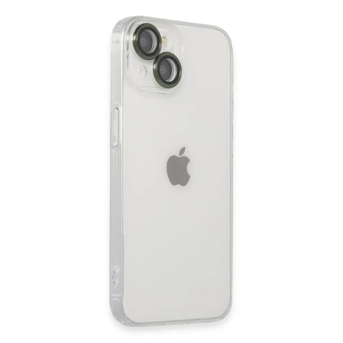 Newface Apple iPhone 14 Kılıf Luko Lens Silikon - Yeşil