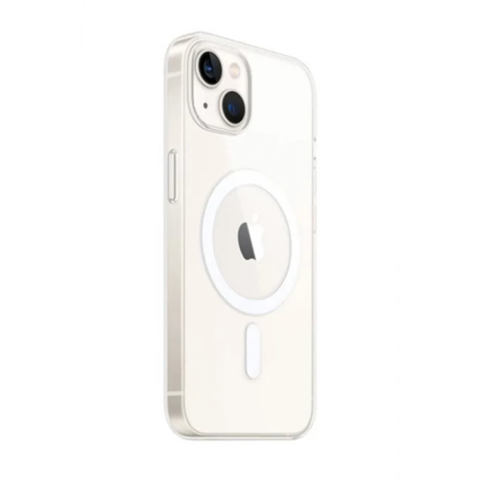 Newface Apple iPhone 14 Kılıf Magneticsafe Şeffaf Silikon - Şeffaf