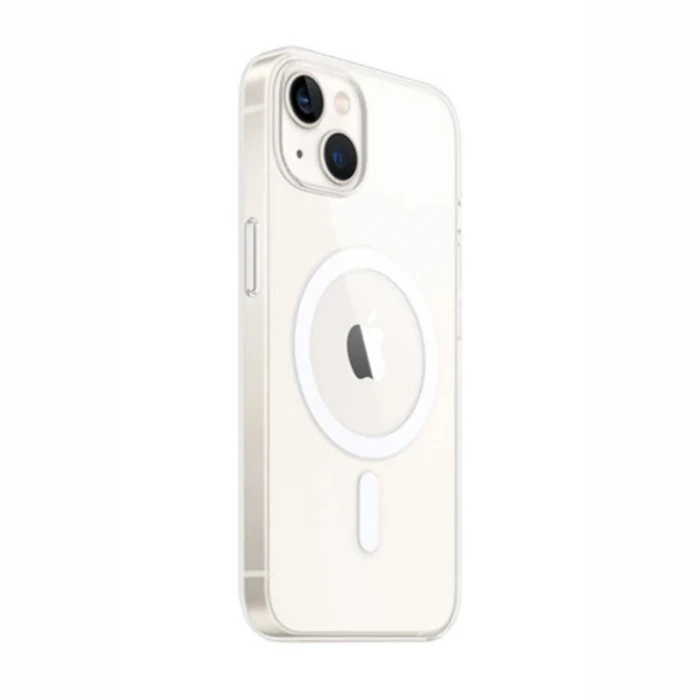 Newface Apple iPhone 14 Kılıf Magneticsafe Şeffaf Silikon - Şeffaf