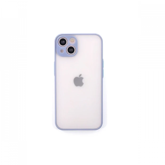 Newface Apple iPhone 14 Kılıf Montreal Silikon Kapak - Gri