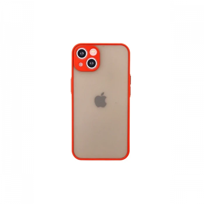 Newface Apple iPhone 14 Kılıf Montreal Silikon Kapak - Kırmızı