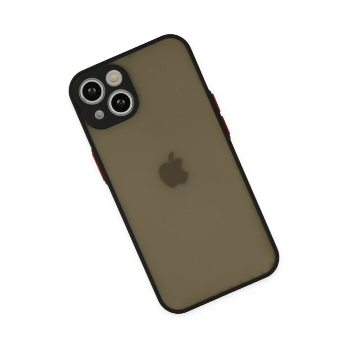 Newface Apple iPhone 14 Kılıf Montreal Silikon Kapak - Siyah