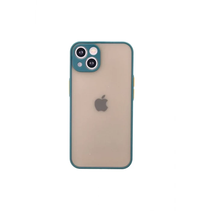 Newface Apple iPhone 14 Kılıf Montreal Silikon Kapak - Yeşil