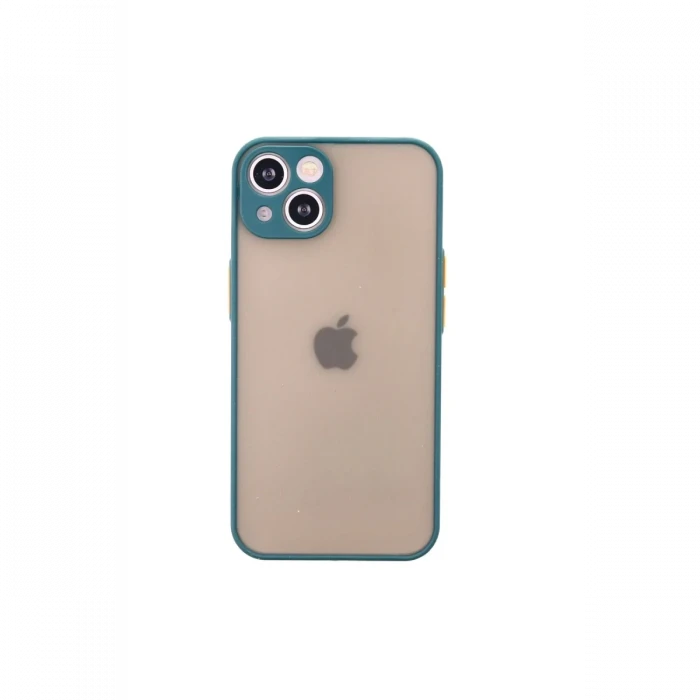 Newface Apple iPhone 14 Kılıf Montreal Silikon Kapak - Yeşil