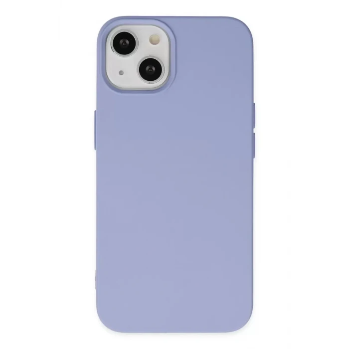 Newface Apple iPhone 14 Kılıf Nano içi Kadife Silikon - Lila
