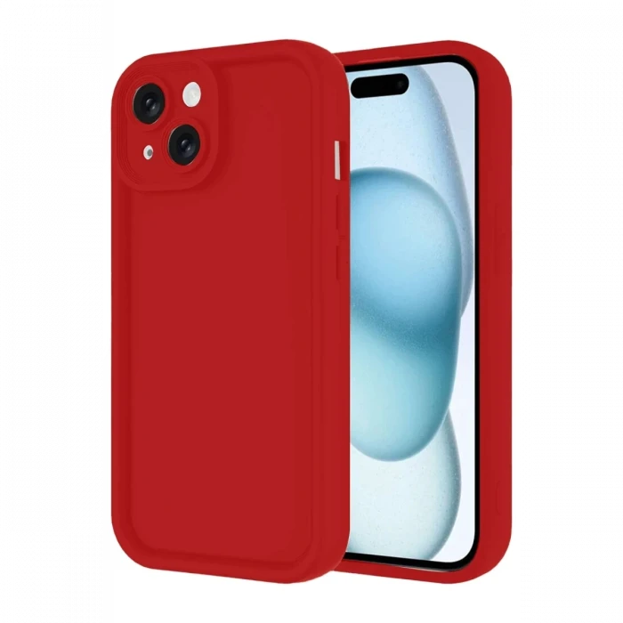Newface Apple iPhone 14 Kılıf Viera Silikon - Kırmızı