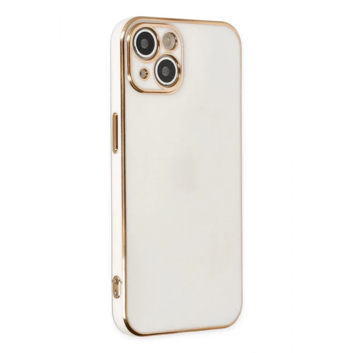 Newface Apple iPhone 14 Kılıf Volet Silikon - Beyaz