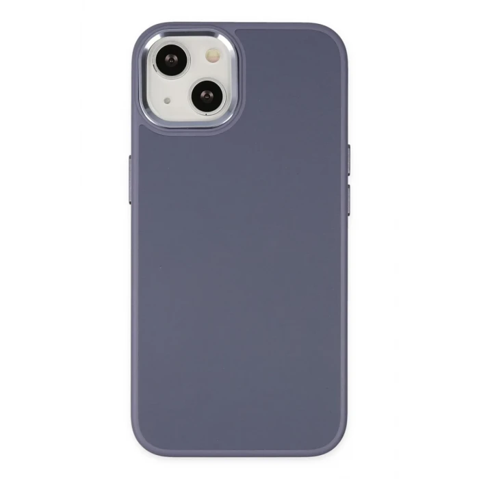 Newface Apple iPhone 14 Plus Kılıf Asya Deri Silikon - Mor
