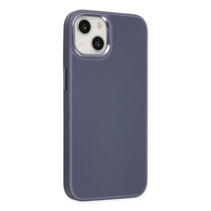 Newface Apple iPhone 14 Plus Kılıf Asya Deri Silikon - Mor
