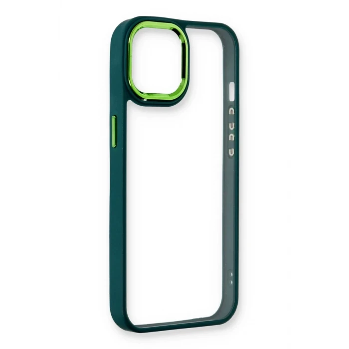 Newface Apple iPhone 14 Plus Kılıf Dora Kapak - Haki Yeşil