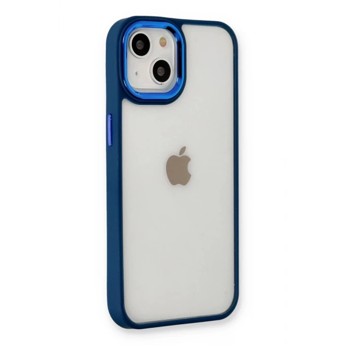 Newface Apple iPhone 14 Plus Kılıf Dora Kapak - Mavi
