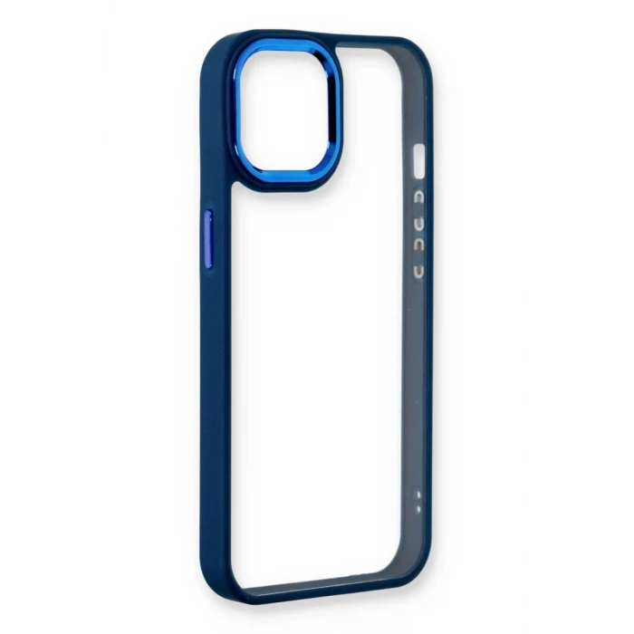 Newface Apple iPhone 14 Plus Kılıf Dora Kapak - Mavi