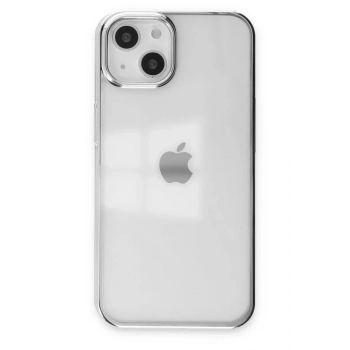 Newface Apple iPhone 14 Plus Kılıf Element Silikon - Gümüş