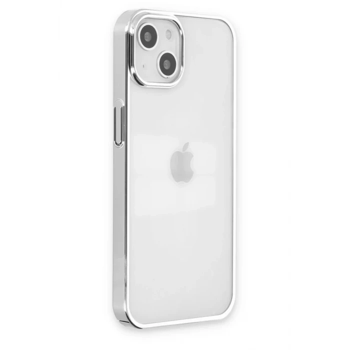 Newface Apple iPhone 14 Plus Kılıf Element Silikon - Gümüş