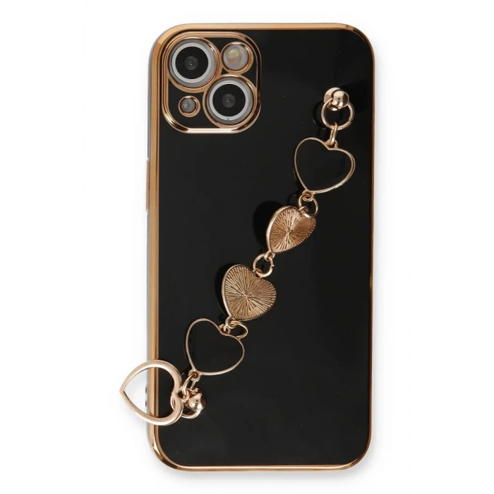 Newface Apple iPhone 14 Plus Kılıf Esila Silikon - Siyah
