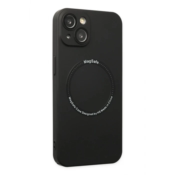 Newface Apple iPhone 14 Plus Kılıf Jack Magneticsafe Lens Silikon - Siyah